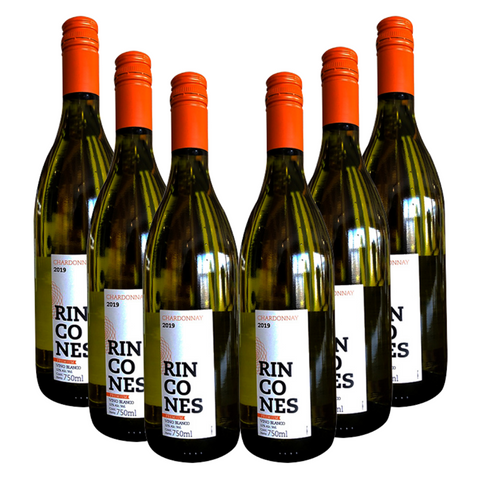 Vino Blanco Rincones Premium Chardonnay Montgras Valle Central Chile 750ml (6 pzas)